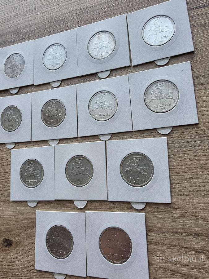 1936 m.5 smetoniški litai Basanavičius sidabras Ag - nuotraukos Nr. 6