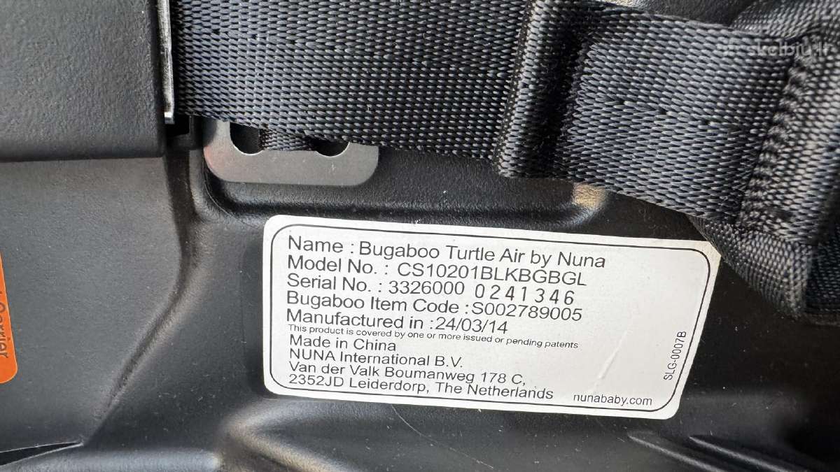 Bugaboo Air by Nuna autokėdutė su Isofix baze - nuotraukos Nr. 11