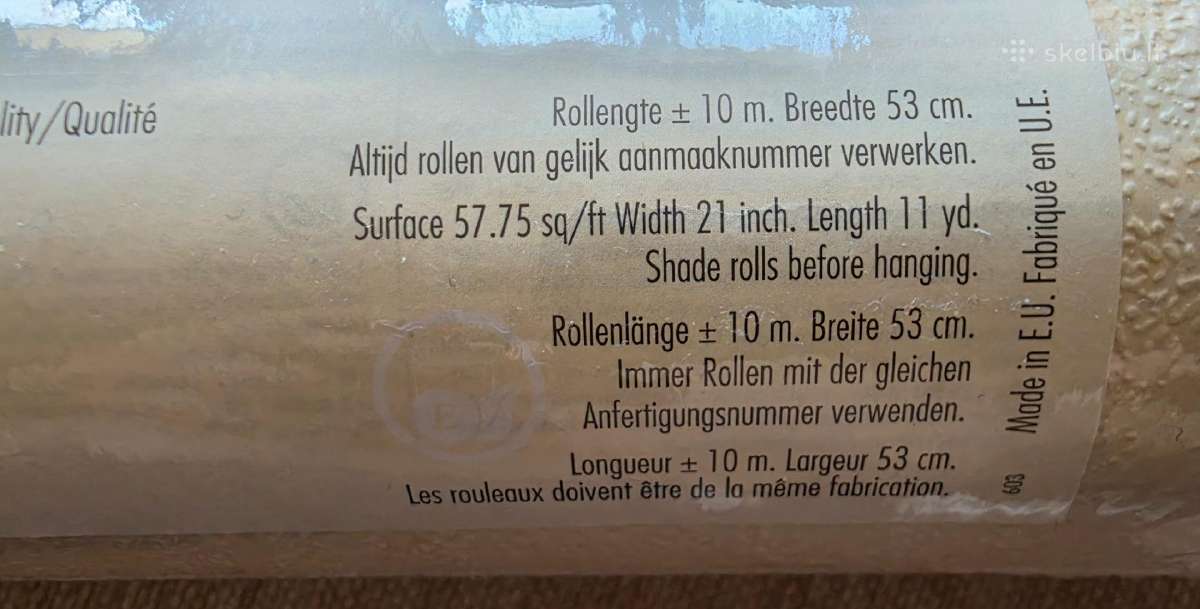Tapetai plotis 53 cm, apie 10 m. 3 vnt. - nuotraukos Nr. 2