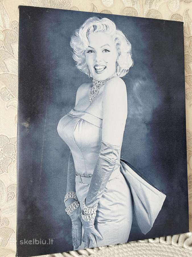 Marilyn Monroe paveikslas ant drobės 30 x 40 cm - nuotraukos Nr. 3