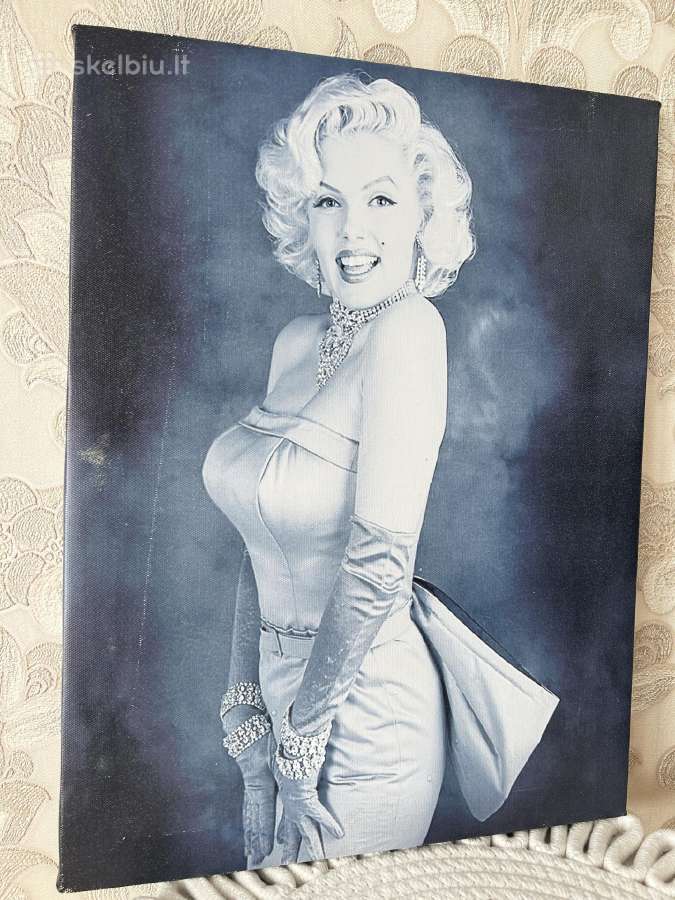 Marilyn Monroe paveikslas ant drobės 30 x 40 cm - nuotraukos Nr. 6