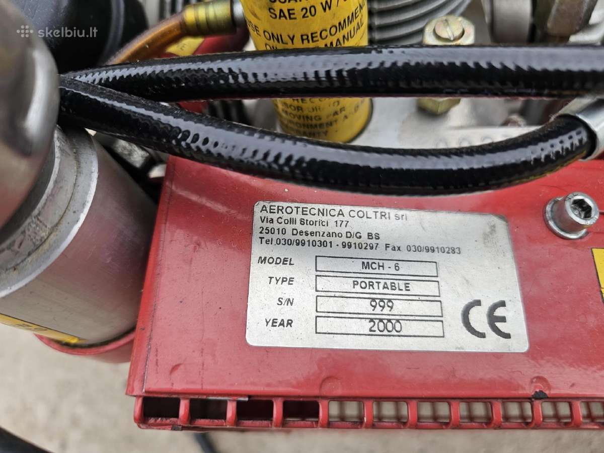 Coltri Sub Mch-6 –kompresorius 100 l/min, - nuotraukos Nr. 6
