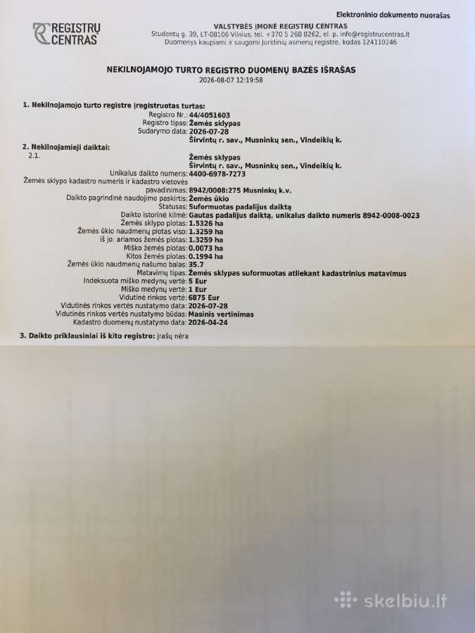Investiciniai sklypai,paširvintis, Širvintų raj. - nuotraukos Nr. 13