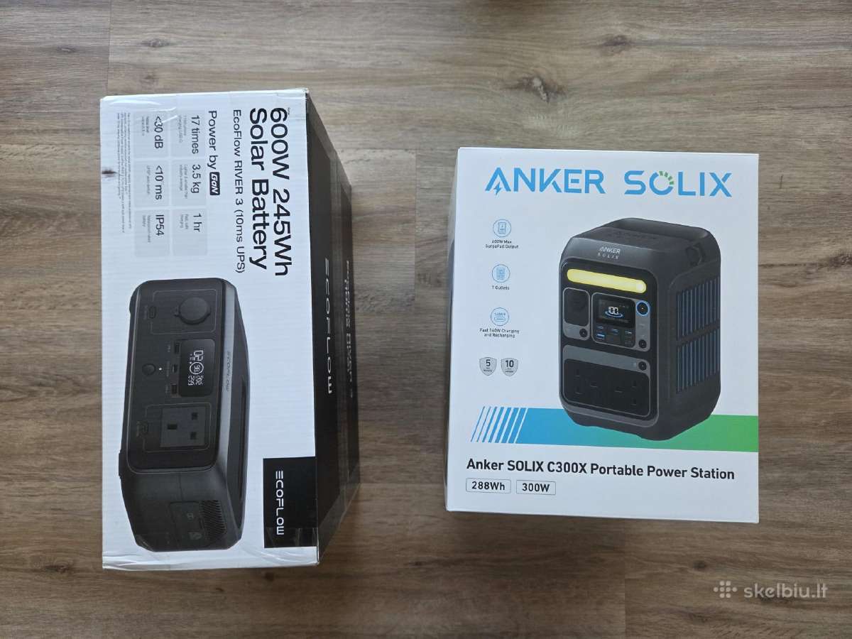 Ecoflow River 2 Max 512 River 3 Anker Solix C300x - nuotraukos Nr. 6