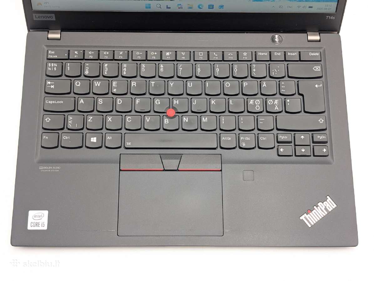 Lenovo T14s i5-10210u 16gb 256gb Darbui - nuotraukos Nr. 4