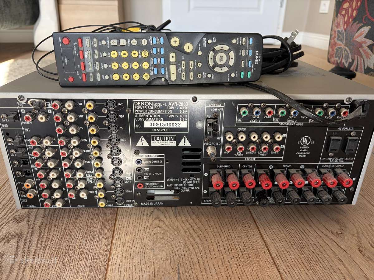 Denon Avr-2803 resiveris (7.1) + orig. pultas - nuotraukos Nr. 2
