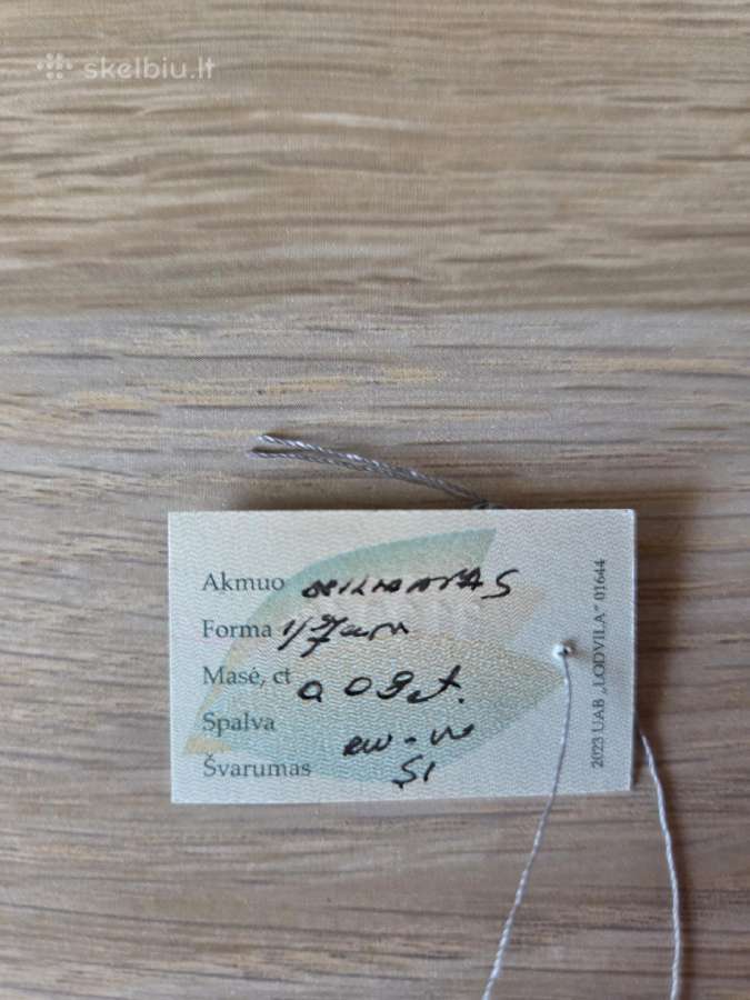Sužadėtuvių žiedas su deimantu 16,5 dydis - nuotraukos Nr. 5