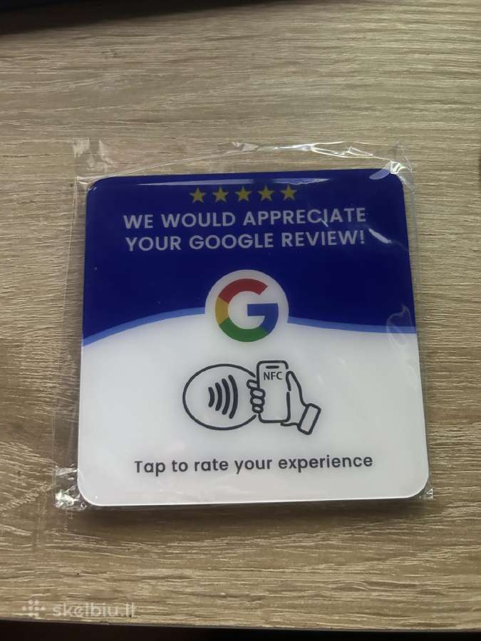 Nfc Google atsiliepimų kortelės (Didmena ir mažme - nuotraukos Nr. 2