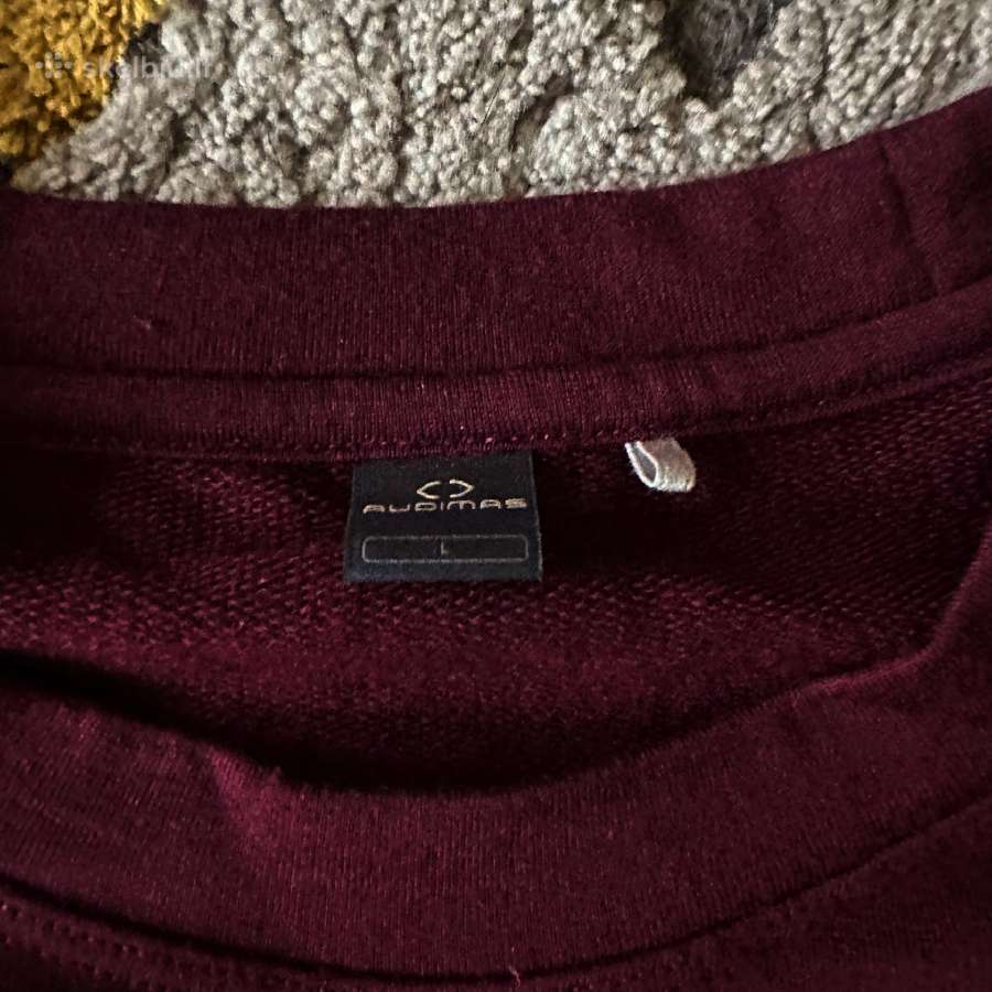 Audimas džemperis bordo - nuotraukos Nr. 3