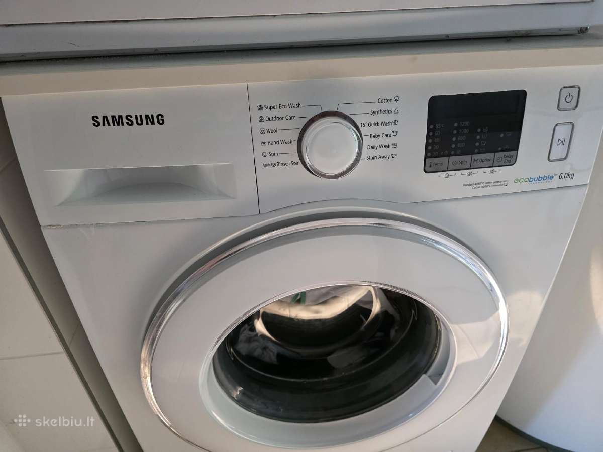 Samsung ecobubble 6kg skalbimo mašina - nuotraukos Nr. 2