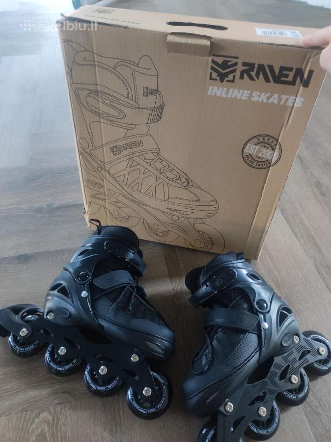 Riedučiai Raven Oxen Black 34-37d. - nuotraukos Nr. 2