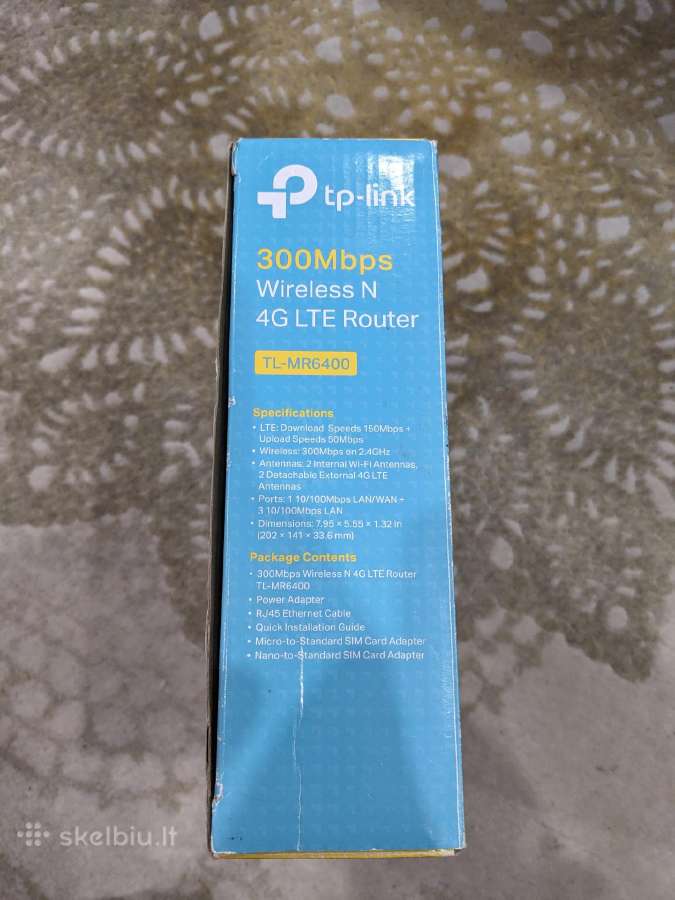 Tp-link Tl-mr6400 Sim - nuotraukos Nr. 2