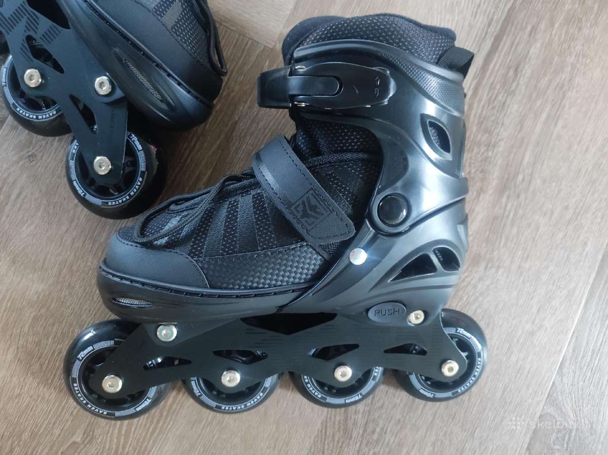 Riedučiai Raven Oxen Black 34-37d. - nuotraukos Nr. 3