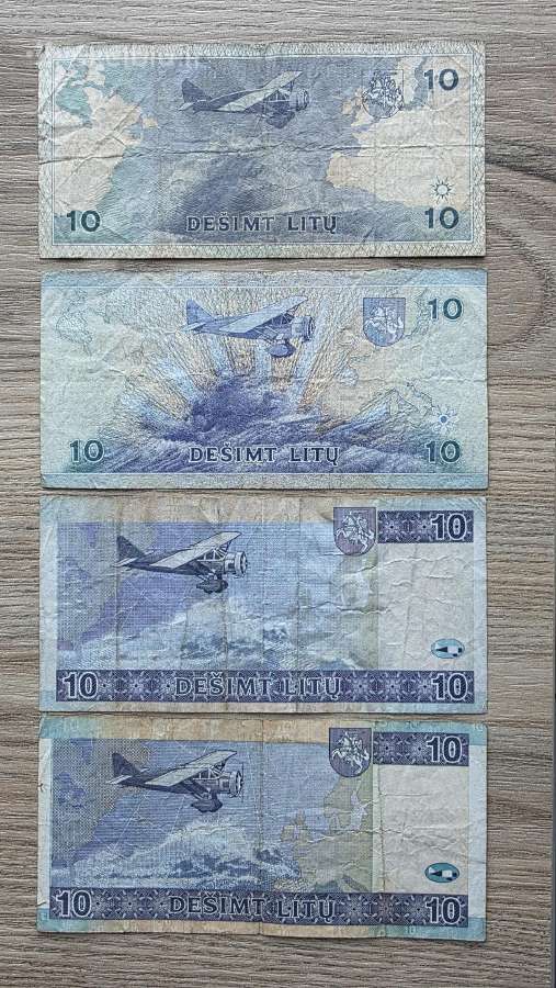 1993 1997 2001 2007 10 litų komplektas - nuotraukos Nr. 2