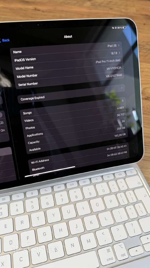 iPad Pro 11 M4 WiFi 256gb+klaviatūra+pencil - nuotraukos Nr. 9