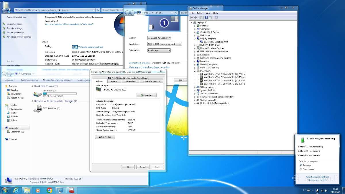 Dell Latitude E6520 i5 cpu 8gb RAM ir SSD - nuotraukos Nr. 5