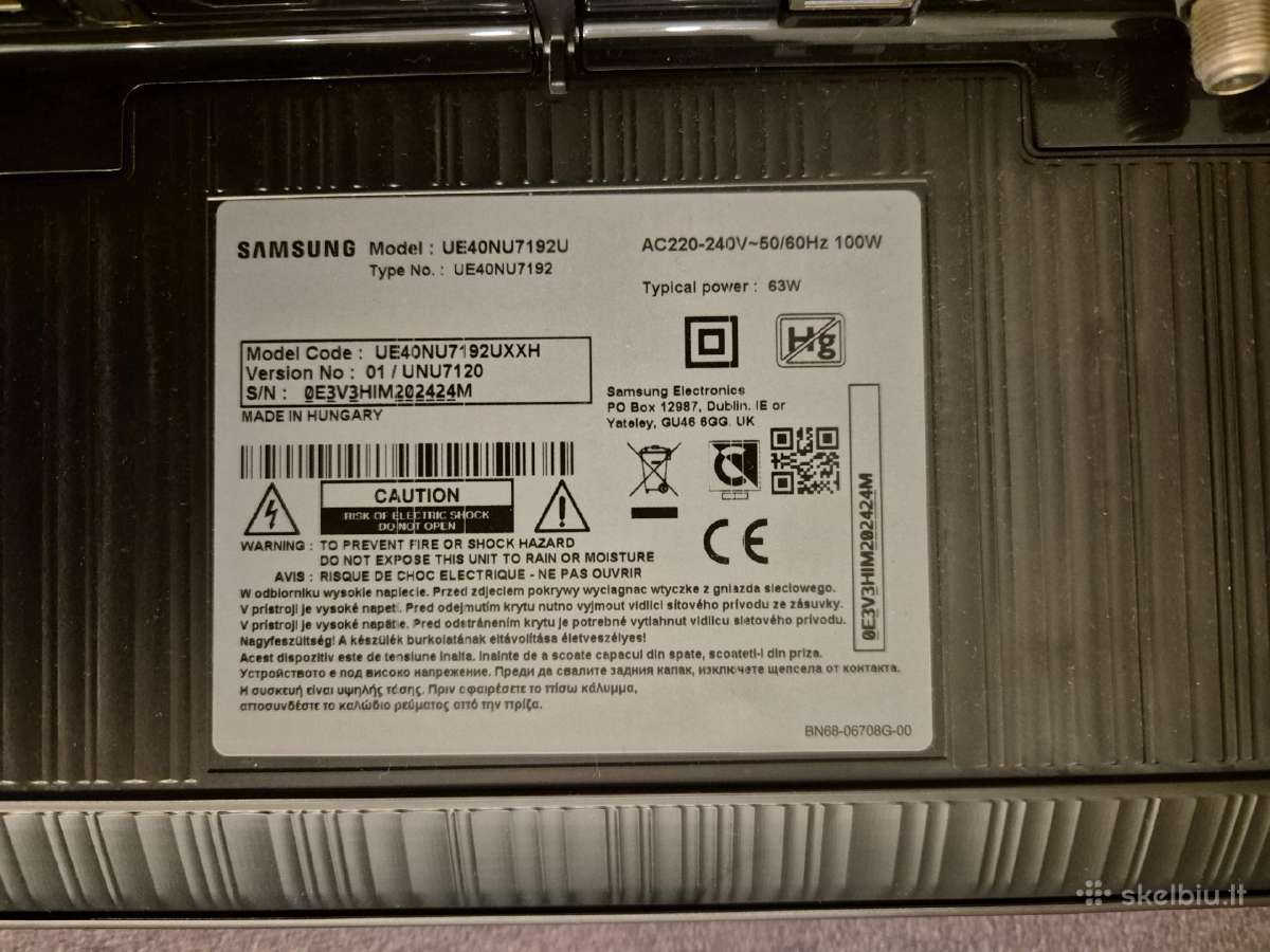 Samsung televizorius - nuotraukos Nr. 2