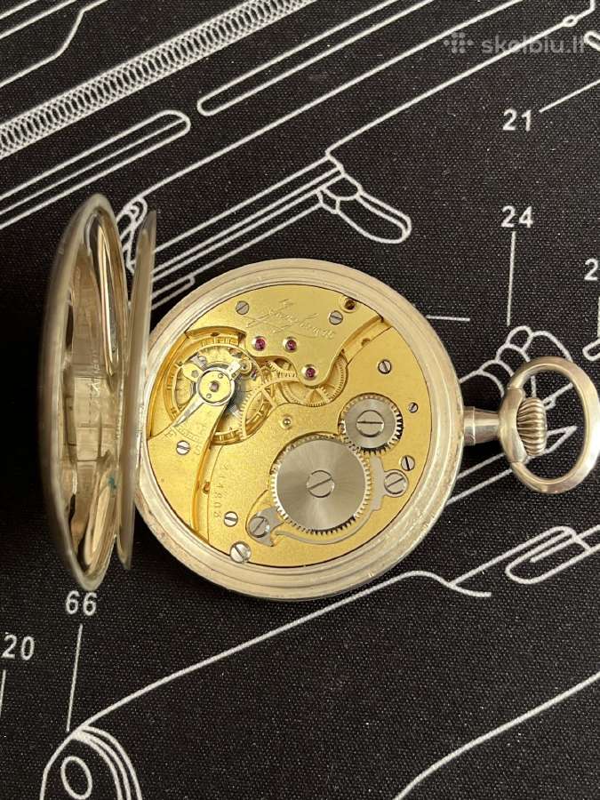 Junghans sidabrinis laikrodis - nuotraukos Nr. 5