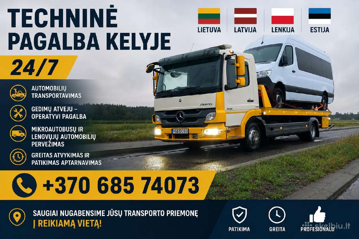 Tralas Vilniuje Traliukas Techninė pagalba 24/7h - nuotraukos Nr. 2
