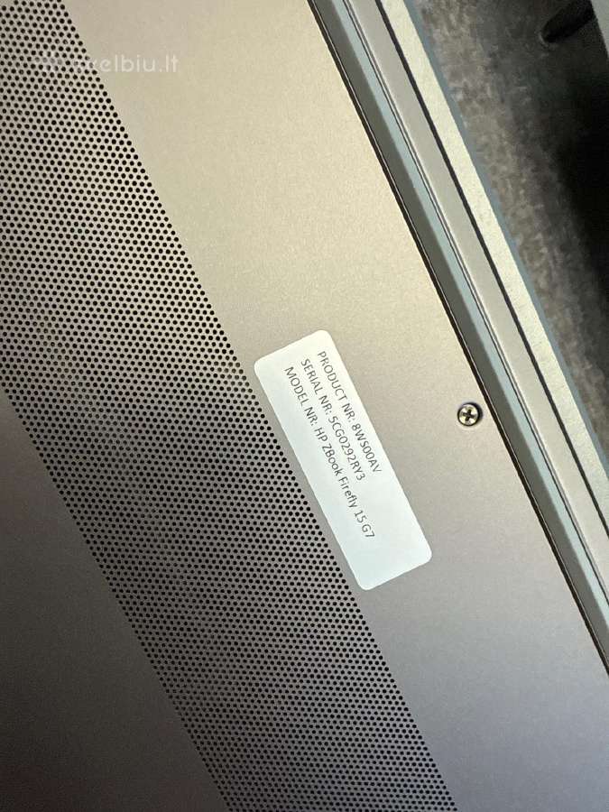 Hp Zbook Firefly 15" G7 i7-10510u 16gb/512gb - nuotraukos Nr. 9