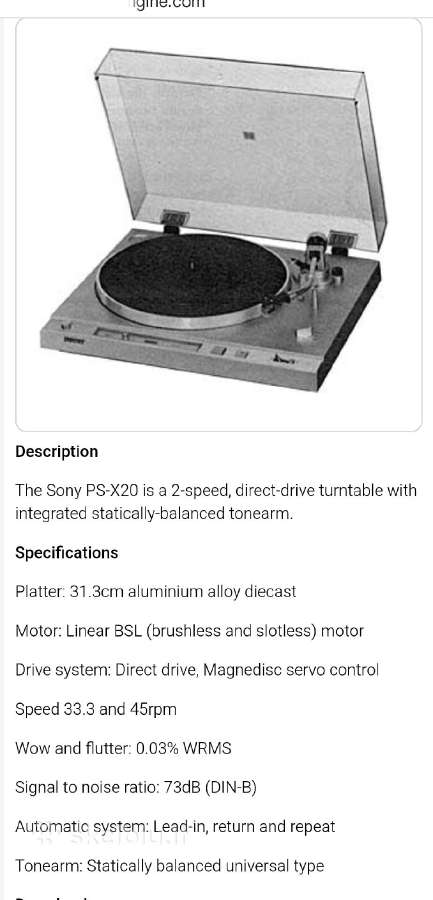 Sony plokštelių grotuvas su stiprintuvų - nuotraukos Nr. 3