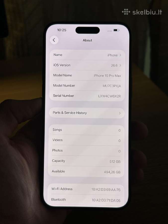 iPhone 15 Pro Max 512gb - nuotraukos Nr. 8