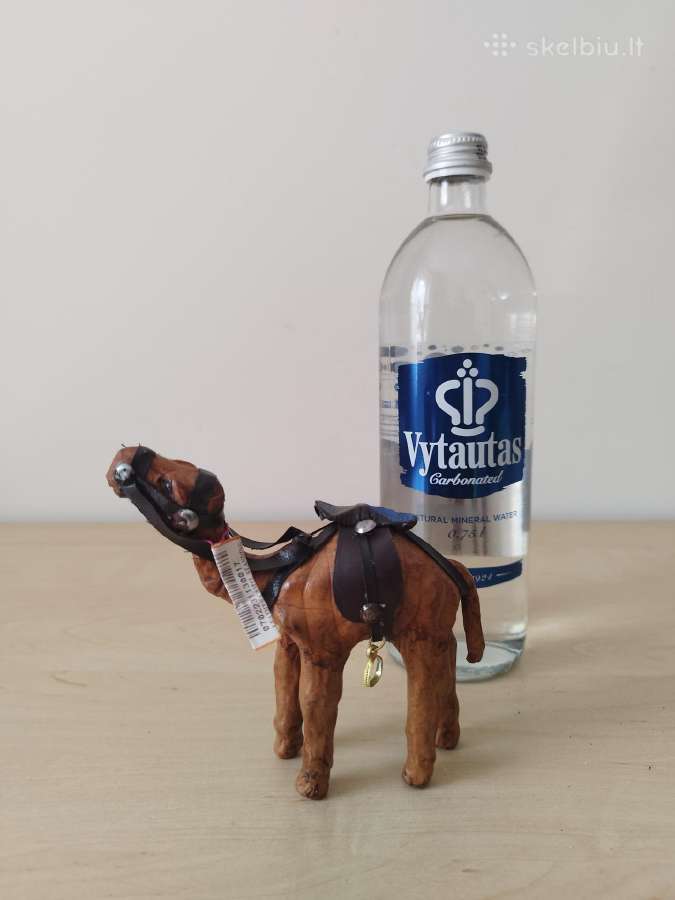 Vintažinė odine kupranugario figūrėlė - nuotraukos Nr. 10