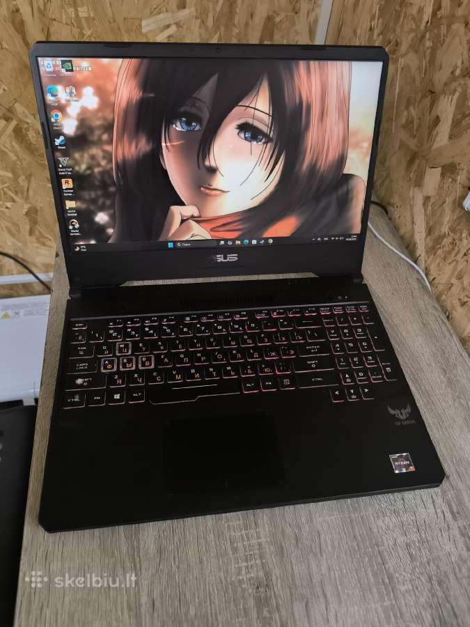 Asus Tuf Gaming Fx505 Ryzen 7, Gtx 1650. - nuotraukos Nr. 2