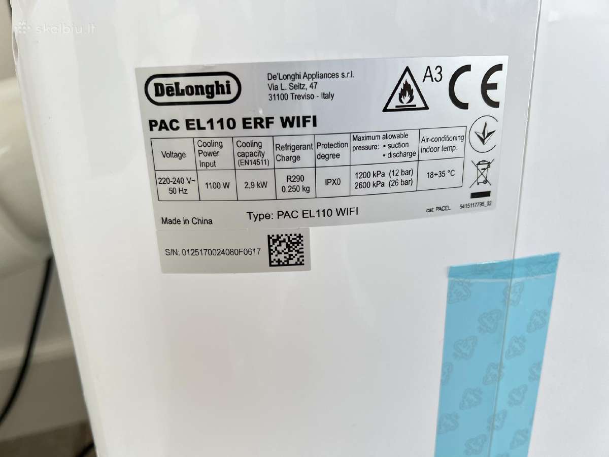 Naujas Delonghi Pinguin Pacel110erfwifi - nuotraukos Nr. 7