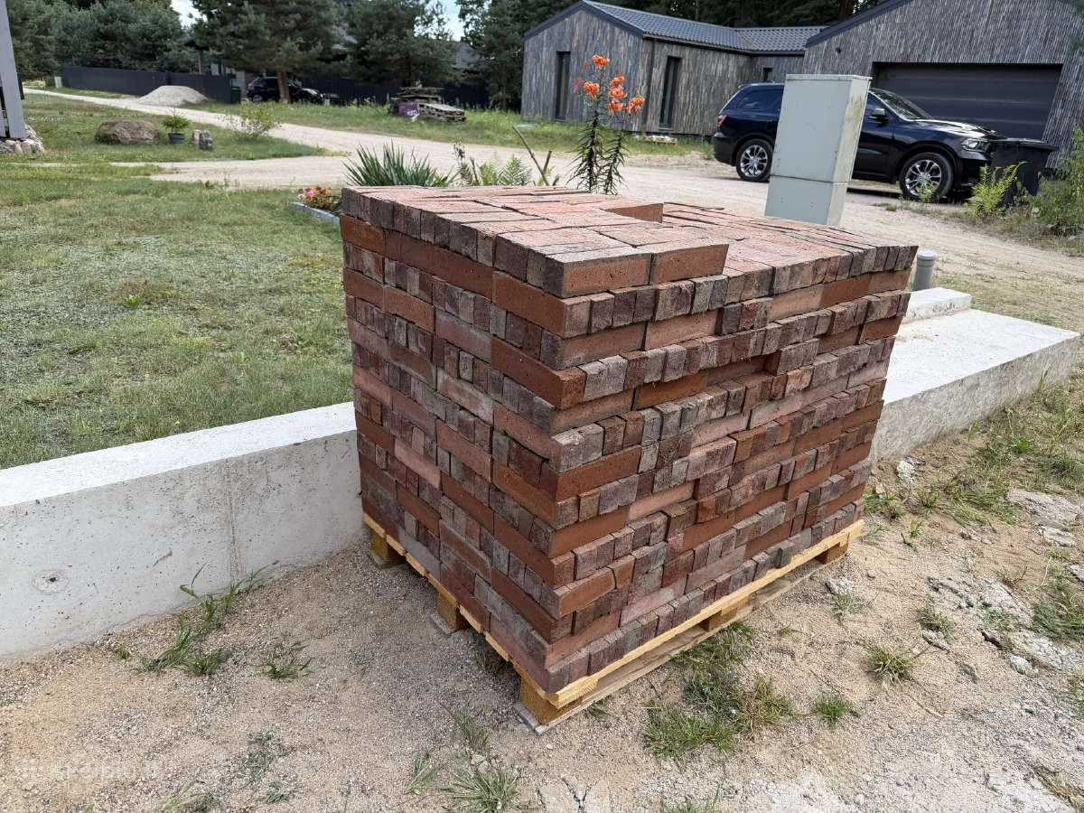 Klinkerinės plytos – 1237 vnt. / ~14 m² - nuotraukos Nr. 3