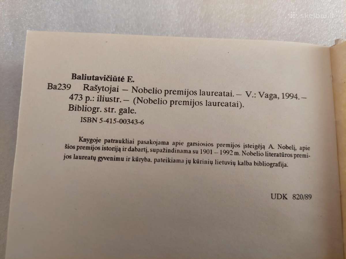 Rašytojai Nobelio premijos laureatai - nuotraukos Nr. 5
