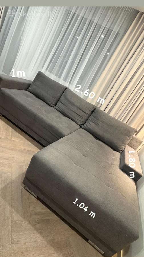 Kampinė sofa su miegama dalimi - nuotraukos Nr. 2