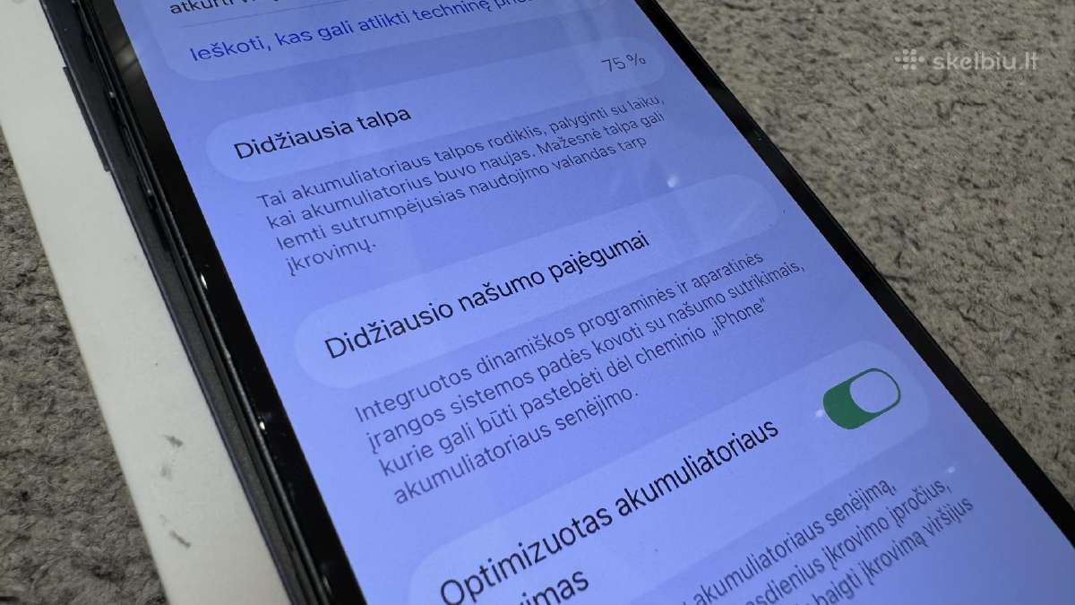 iPhone 13 128gb midnight blue - nuotraukos Nr. 11