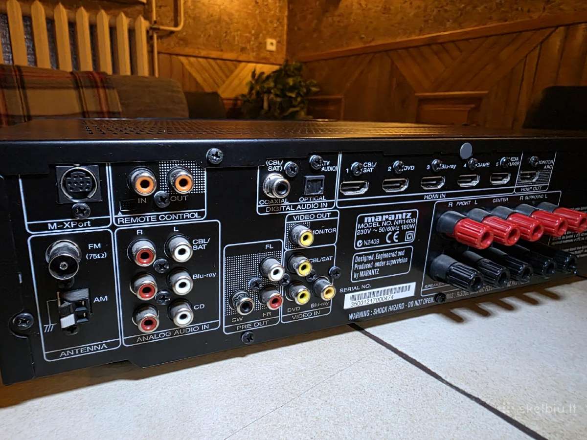 AV resiveris Marantz Nr1403 - nuotraukos Nr. 2