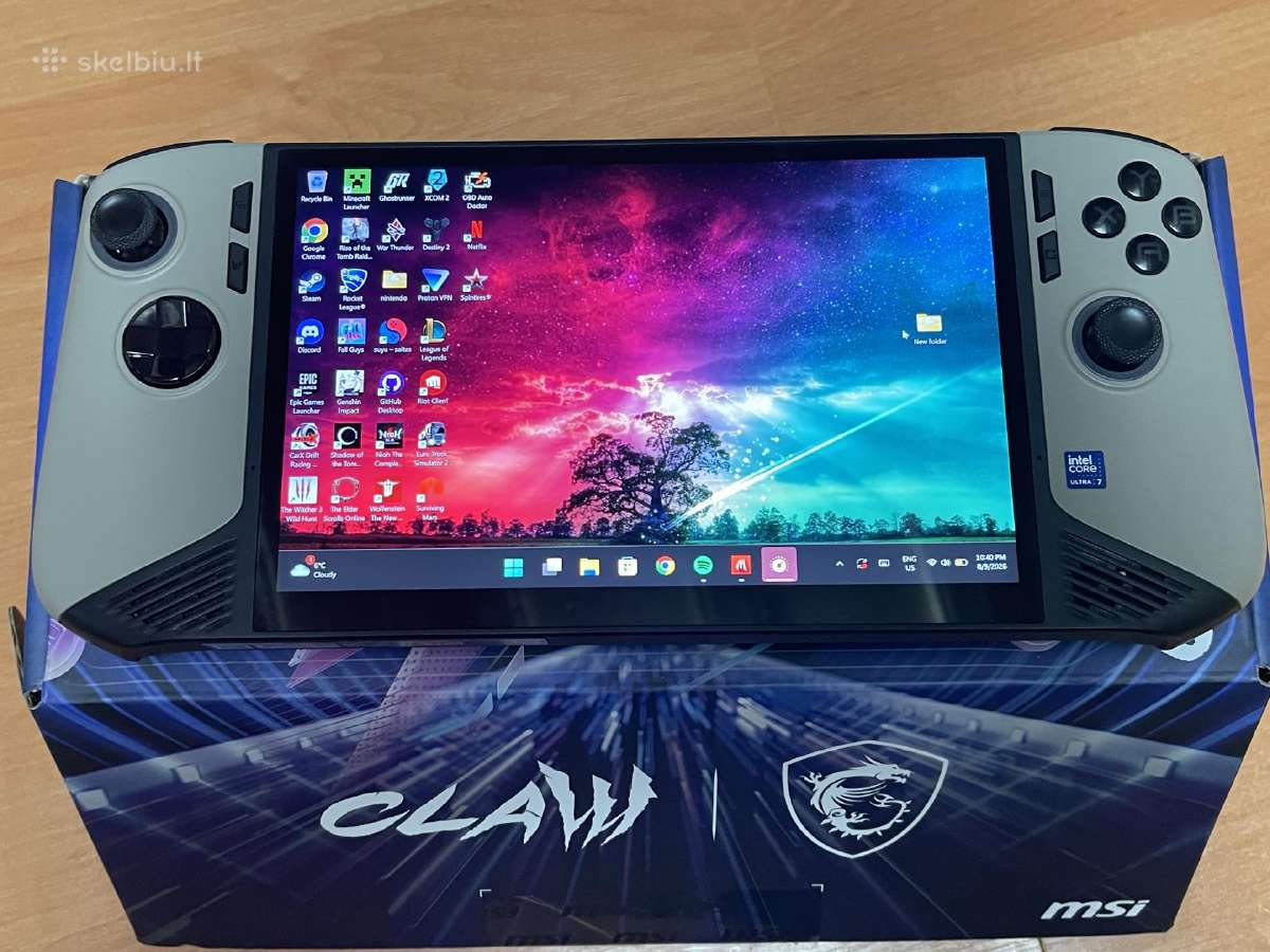 Parduodu Msi Claw 8 Ai+ A2vm Handheld konsolę - nuotraukos Nr. 3