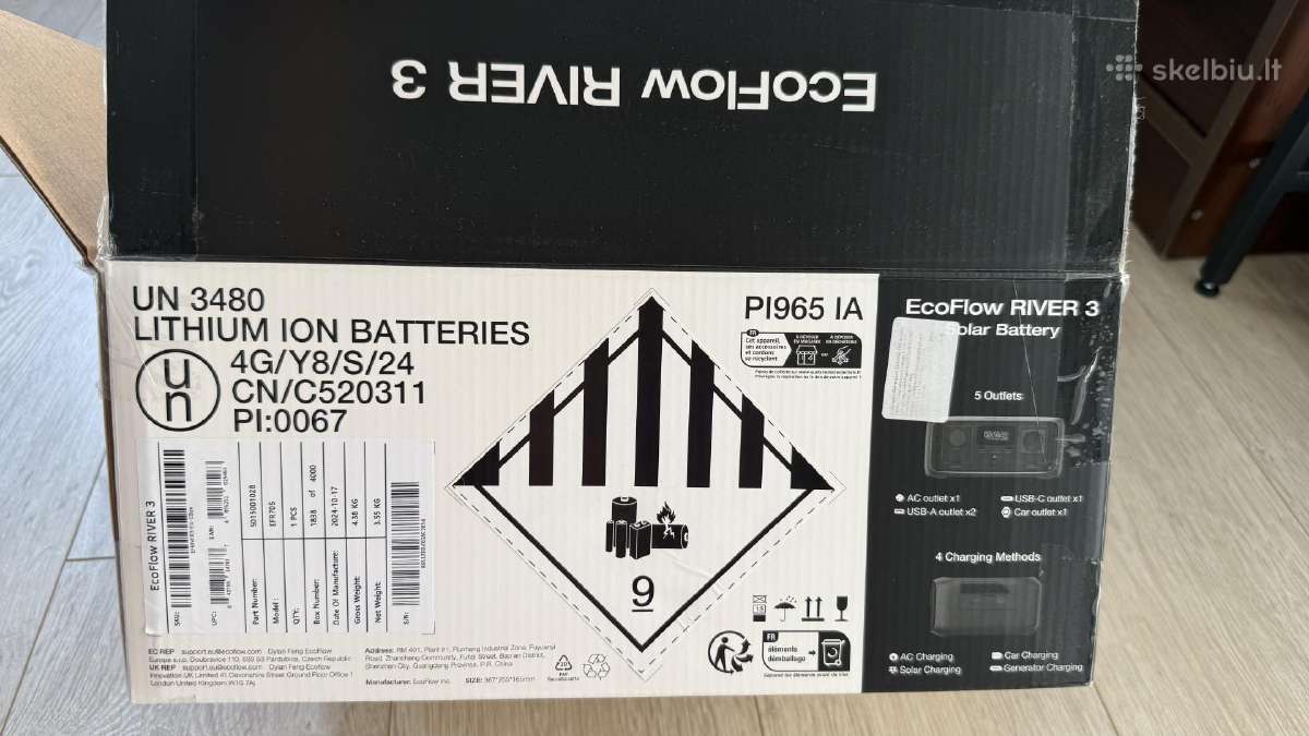 Ecoflow River 3 solar battery - nuotraukos Nr. 8