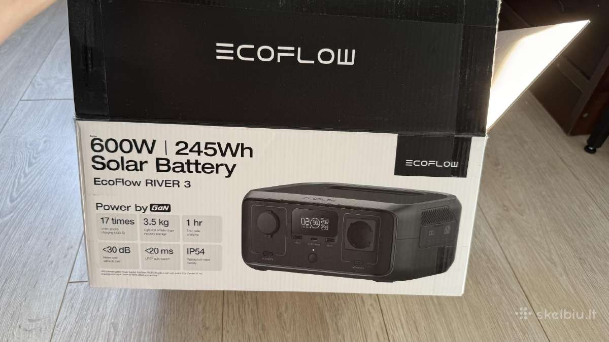 Ecoflow River 3 solar battery - nuotraukos Nr. 6