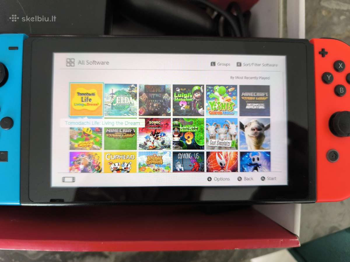 Atrištas Nintendo Switch V2 256gb - nuotraukos Nr. 4