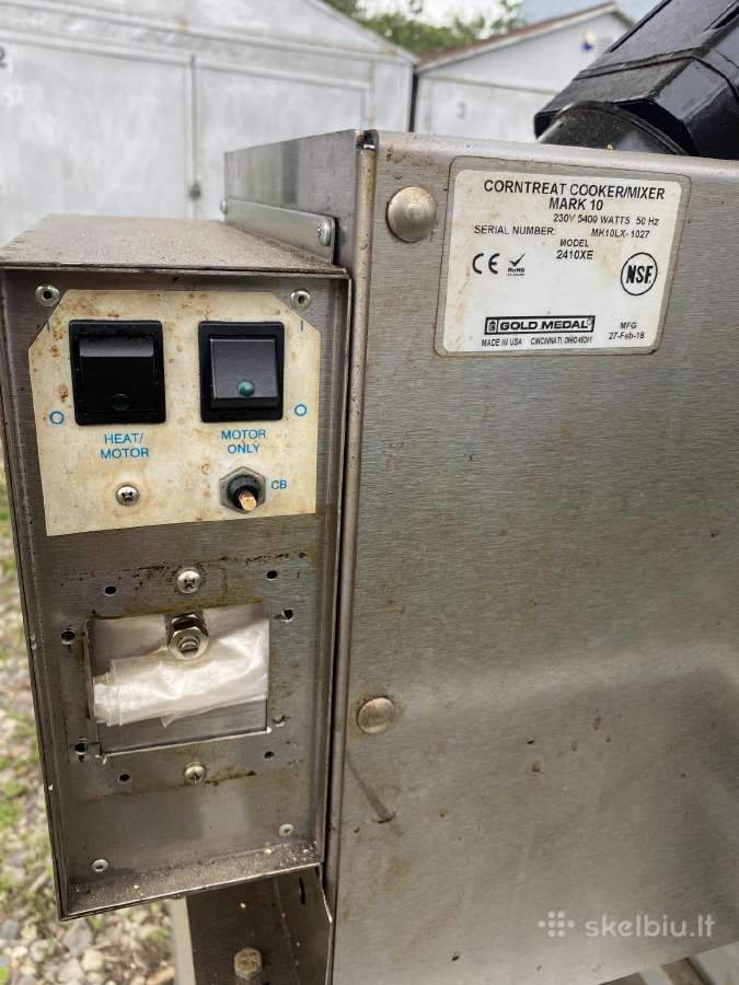 Gold Medal Mark 10 Corntreat Cooker/mixer ir kiti - nuotraukos Nr. 8