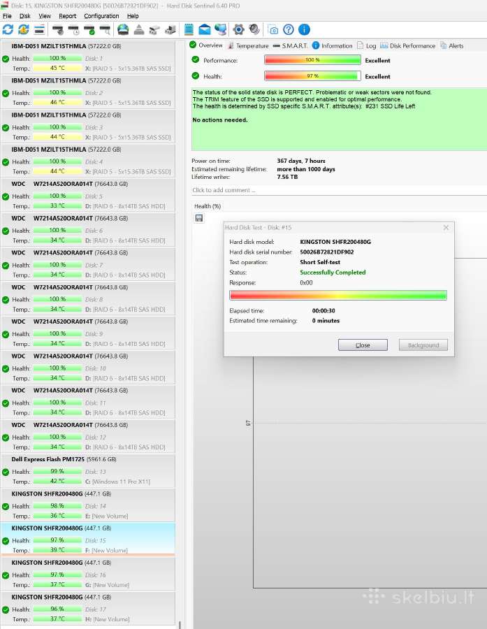 1.8" 2.5" Sata microsata usata SSD 100gb - 8tb - nuotraukos Nr. 26