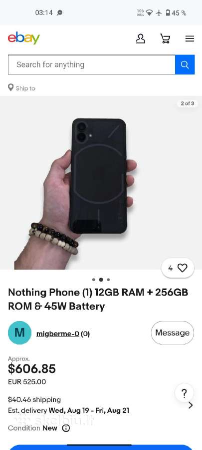 Už puse kainos Nothing phone 5G,256gb.,snapdragon - nuotraukos Nr. 4