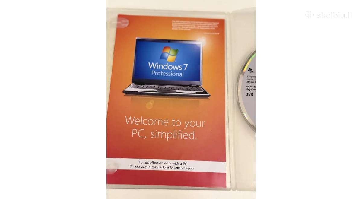 Windows 7 Professional Dvd, Oem - nuotraukos Nr. 2