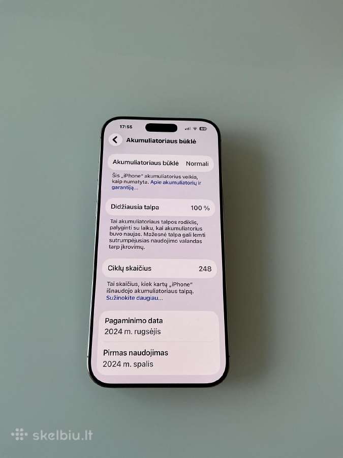 iPhone 16 pro Max 256gb Desert Titanium idealus - nuotraukos Nr. 3