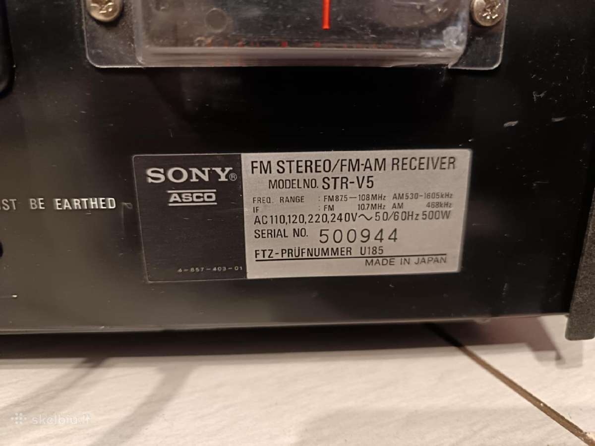 Sony Str-v5 resiveris - nuotraukos Nr. 7
