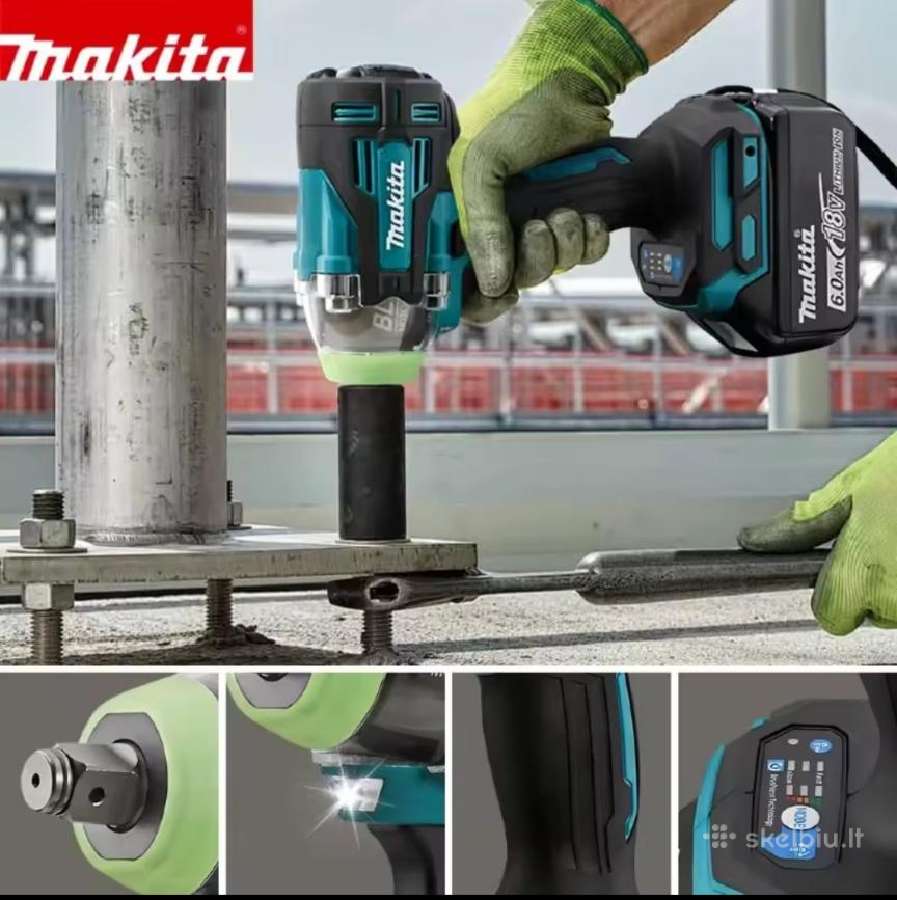 Makita Tw004gz Lxt 18v, 350 Nm, 1/2" - nuotraukos Nr. 2