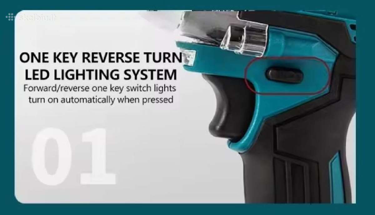 Makita Tw004gz Lxt 18v, 350 Nm, 1/2" - nuotraukos Nr. 7