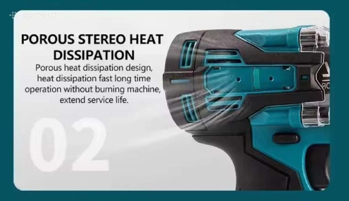 Makita Tw004gz Lxt 18v, 350 Nm, 1/2" - nuotraukos Nr. 8