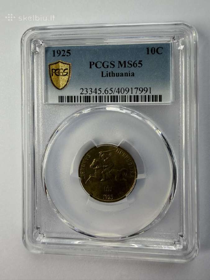 1925m. 10 centu Pcgs Ms 65 - nuotraukos Nr. 2