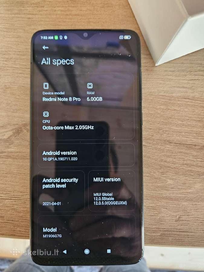 Xiaomi Redmi Note 8 Pro 64gb, idealus - nuotraukos Nr. 3