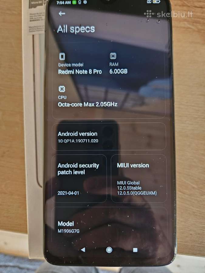 Xiaomi Redmi Note 8 Pro 64gb, idealus - nuotraukos Nr. 4